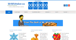Desktop Screenshot of mrwhittaker.ca